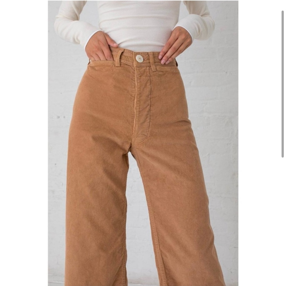 Jesse Kamm Camel Wide Leg Pants